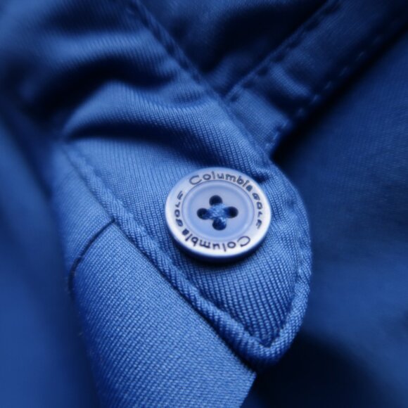 FGCU Eagles Blue Columbia Stretch Polo (L) OMG! ⛳️ 🏀 - Picture 3 of 13